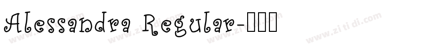 Alessandra Regular字体转换